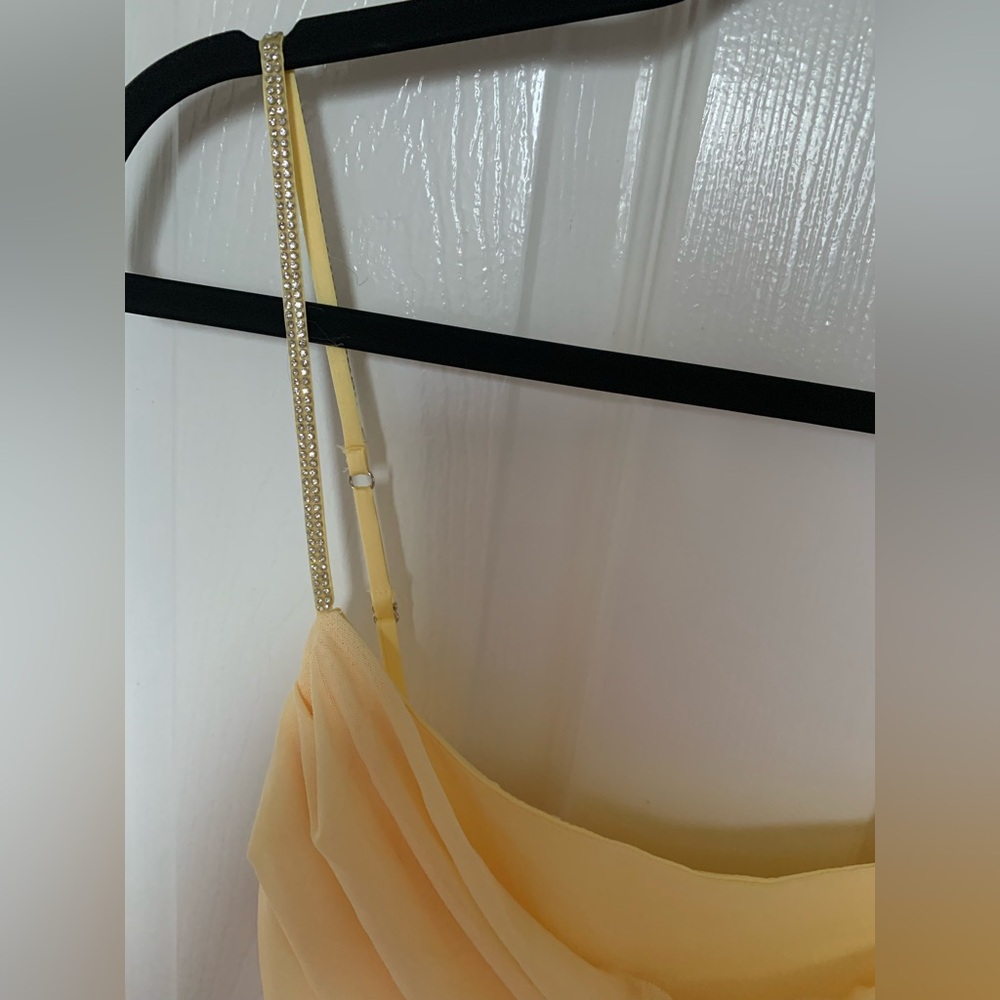 Oh Polly Corsica Embellished Bodycon Cut Out Summer Yellow 💛 - Picture 10 of 15